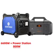 GENTRAX 6.6KW Inverter Generator + E800 518Wh Power Station