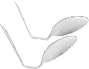 SOPOTUTU 2pcs Mind Bending Spoon Trick Props for Close Up Magician Performances Unique Design Sturdy Material Versatile Applications for Street and Stage
