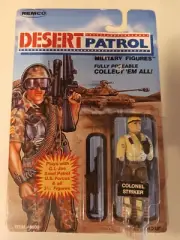 Remco Desert Patrol Colonel Striker Vintage Action Figure New On Card MOC