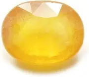 [ABHINAV GEMS] 2.25 Ratti / 2.00 Carat I Astrological Value Yellow Sapphire Stone I Natural Lab-Certified Ceylon Mined Super Quality Yellow Sapphire/Pukhraj I Loose Gemstone, Loose Gemstone, Yellow