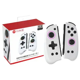 【良值】NS Switch OLED 副廠 二代 JoyCon 搖桿 手把 手柄 控制器 喚醒 體感 RGB燈 白色 L615