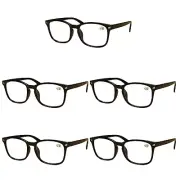 5 Pair Mens Unisex Blue Light Blocking Reading Glasses Anti Blue Light Readers