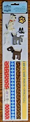 TPC Studio Paper Bliss Farm Animals Sheep Pig Chicken Adhesive 3D Accents Border