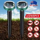 1-8x Gardeon Snake Repeller Multi Pulse Ultrasonic Solar Powered Pest Repellent