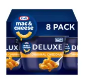 Kraft Deluxe Shelf Stable Original Macaroni and Cheese Microwaveable Cups, 8 Ct