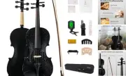 Violin 4/4 Full Size Set, Fiddle Solid Wood for professional Beginners Adults