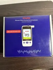 100Plus iGlucose Blood Glucose Monitoring System w/ 200 Test Strips(New In Box)