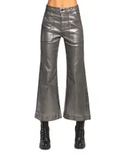Ramy Brook Clifford Cropped Metallic Pants