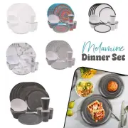 Melamine Dinner Set Camping Picnic Beakers Plates Bowl Tumbler 16pcs Set