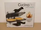 Krumkake Baker by Cucina Pro 100% Non Stick Makes Two Krumkake Pizzelle Like