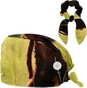 [YTYVAGT] Scrub Caps Women,Scrub Hats Suitable for Women,Animal Cool Cattle