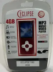 Eclipse 180 Portable Media Player - 4GB - Red - 1.8” LCD Full Color Display