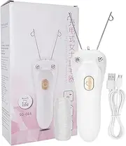 Threading Epilator, Safe Electric Threading Epilator with USB Charge, Portable Underarm Facial for Female Arms (Gold) Facial Threading Hair Removal for Women and Ladies