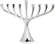Georg Jensen Cobra Menorah Stainless Steel, Silver, One Size Colour Name:Silver