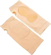 MUELODSIC 1Pair Carpal Tunnel Wrist Support Brace Compression Sleeves for Left and Right Hand Soft Abrasion Design for Running Sports and Fitness Light Tone