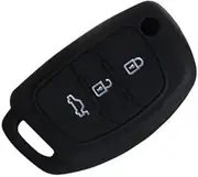 YOSADIER Silicone Remote Key Case Cover for Modern Protective Button Key Container Odorless Easy to Clean Durable Design Black