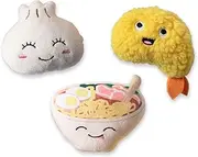 Fringe Studio Plush Dog Toy Set, Soy INTO You, 3 Piece Set, for Small Dogs (289517)