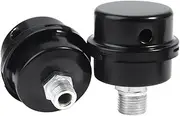 2x 12mm Air Compressor Spare Parts Metal Air Compressor Intake Filter Squelch Muffler