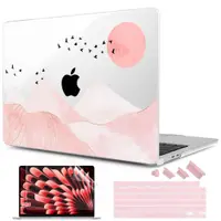 在飛比找蝦皮商城優惠-水晶透明彩繪蘋果筆記本電腦保護殼 兼容與MacBook Ai