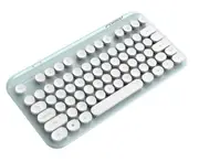 K05 Wireless 2.4G Keyboard Round Key Cap Notebook Tablet Keyboard with Multimedia Shortcut Keys for Windows XP - Win7 - Win8 I Win10
