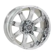 Golf Cart GTW 14x7 Chrome Tempest Wheel | 3:4 Offset 4/4 Pattern