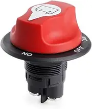 Car Rally Battery Switch, Truck, Car, Motorcycle, Marine Power Isolator Cut-Off Switch Kit, DC 12V, 50A, 100A, 200A, 300A(100A)