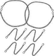 Angoily 6Pcs Iron Hanging Chains with Hooks for Garden Plant Decor Sturdy Link Chains for Versatile Indoor Outdoor Use Lengths for Home and Event Displays