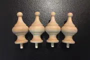 Antique Clock Parts- Finials For Clock ( Set Of 4 )