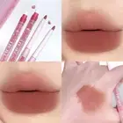 Double-headed Lip Liner Lip Gloss Set Women Matte Nude Lipliner Lipgloss Pen