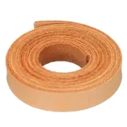 1.1 Yard 12mm Flat Leather Cord, Leather Lacing Strips for DIY Crafts Pure Brown