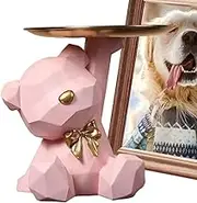 Bear Sculpture Tray - Cute Bear Storage TrayStatue, Resin Animal Sculpture Key Bowl | Entryway Table, Candy Dish Decorative Tray, Bear Pedestal Stand Cabin Decor for Home Decor Bookshelf