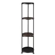 4 Tier Plant Pot Stand Metal Flower Corner Shelf Holder Display Unit Indoor Outdoor Shelves Plywood Garden Storage Rack