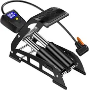 BESPORTBLE Portable Pedal Air Pump Digital Display Foot Pump for Bicycle High Voltage for Car Motorcycle Electric Car Household Use
