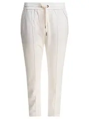 [Brunello Cucinelli] Brunello Cucinelli-Trousers Bianco-Donna XL