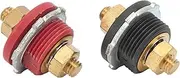 3/8in Thru Panel Battery Terminal Connector 250A Positive Negative Junction Stud Post Cars RVs Ships Yachts