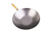 D.Line 30cm Carbon Steel Chinese Wok Induction/Gas Stir Fry Frying Pan w/ Handle