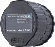 Telescope Eyepiece Camera, 4MP 2K Video Recording, Enabled, 800mAh Battery, 128GB Memory Card Slot, for Monoculars, Binoculars, Microscopes, Astronomical Telescopes (Black)