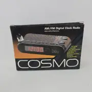 COSMO AM/FM Digital Clock Radio State-Of-The-Art Electronics New