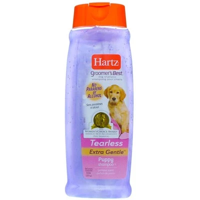 3 Pack Hartz Groomer's Best Tearless Puppy Shampoo, Jasmine, 18 fl oz