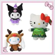 Christmas Sanrio holiday plush 8 inch cinnamoroll = Kuromi = hello kitty (ONE)