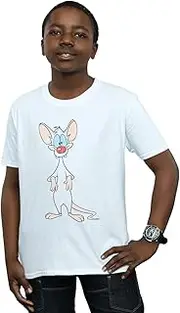 [Absolute Cult] Animaniacs Boys Pinky Classic Pose T-Shirt White 5-6 Years