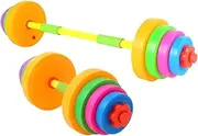 INOOMP 1 Set Adjustable Dumbbell for Portable Plastic Barbell for Arm Training for Kindergarten Exercise Promotes Hand Eye Coordination and Muscle Development for Boys
