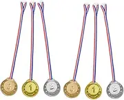 HOUDERCO 6pcs Game Medals for Decorative Contest Reward Medals Sports Meeting Awards for School Sports Day Celebrations Cherished Achievement Recognition