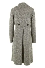 Textured Double Knit Coat--HAM-93278A