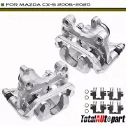 2x Disc Brake Caliper w/ Bracket for Mazda CX-5 2016-2023 2.5L Rear Left & Right (for: Mazda)