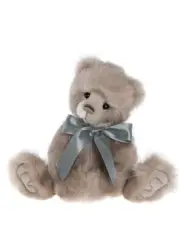 Charlie Bears - Janice | 2024 Secret Collection, Grey Plush Teddy Bear, Handmade