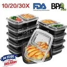 10/30Pack Meal Prep Food Containers Microwave Safe Lunch Storage Boxes + LIDS