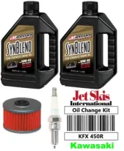 Kawasaki KFX 450R Maxima Syn Blend Oil Change Tune Up NGK Spark Plug All Years