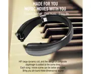 LZ-16 Neckband Earphone Bluetooth-compatible 5.1 Long Endurance ABS Handsfree Support TF Card Wireless Headphone for Music