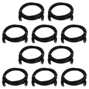 10x 8Ware 2m Cat6a UTP Snagless Ethernet Cable LAN RJ45 Network Connector Black